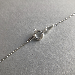 【メルマガ掲載】 melt necklace silver SS size /シルバー/ネックレス/溶かした銀/シンプル 8枚目の画像