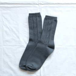 [2 件組] 阿蘭針織短襪 [有機棉] 第10張的照片