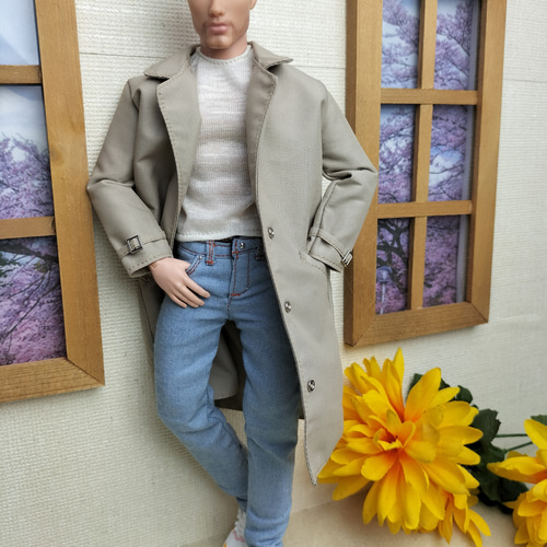 1/6人形用服 ページ色のコート バービーケンサイズ その他人形 Larissa 