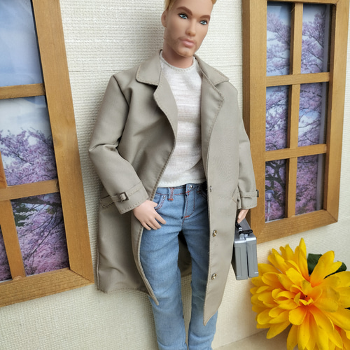 1/6人形用服 ページ色のコート バービーケンサイズ その他人形 Larissa 