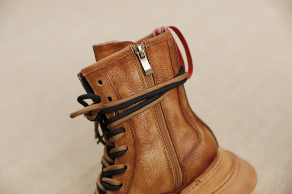 23 秋冬新款女式真皮鞋獨特鞋底高跟鞋馬丁靴 22.5 厘米-25 厘米 #835 棕色 ⭐ 免費送貨 ⭐ 第18張的照片