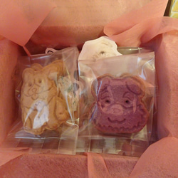 犬のイラスト貼り箱に犬の形のクッキー６袋詰め合わせ♪(*^▽^*) 13枚目の画像