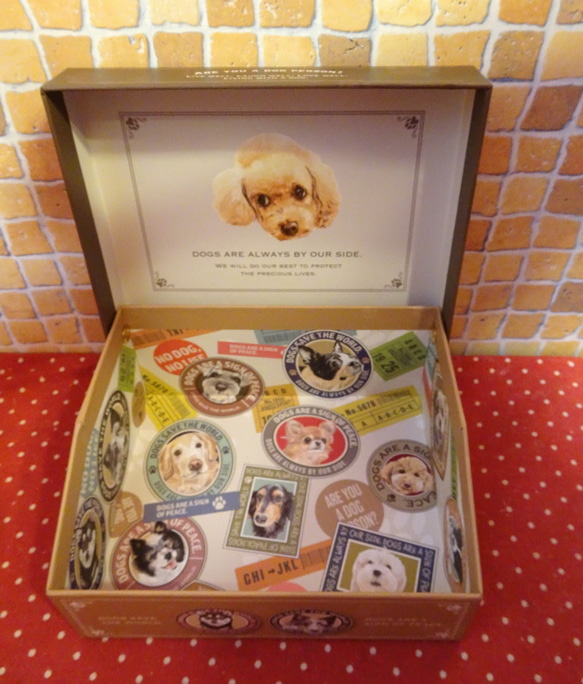 犬のイラスト貼り箱に犬の形のクッキー６袋詰め合わせ♪(*^▽^*) 8枚目の画像