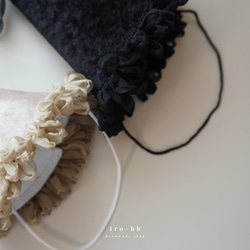 ✽NEW✽　party hat　Noël　チュール付き　ベロア生地 ベビークラウン　パーティーハット　 15枚目の画像