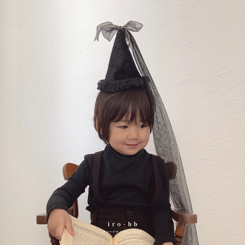 ✽NEW✽ party hat Noël チュール付き ベロア生地 ベビークラウン