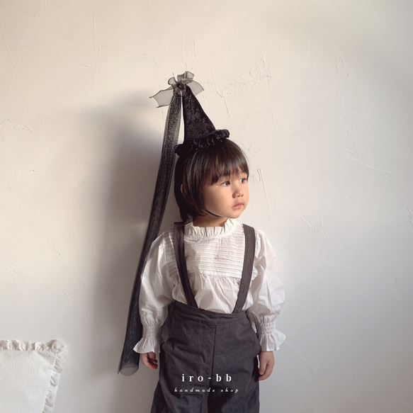 ✽NEW✽　party hat　Noël　チュール付き　ベロア生地 ベビークラウン　パーティーハット　 9枚目の画像