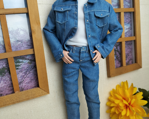 バイカージャケットバービーサイズバービードール1/6ドール1/6服