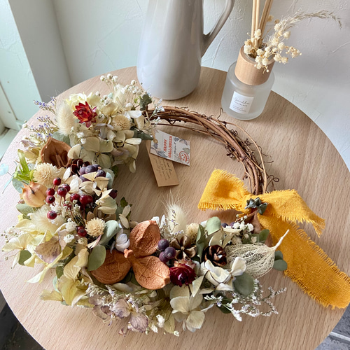 おまとめ⭐︎wreath #298 紫陽花とグリーンのオーバルリース