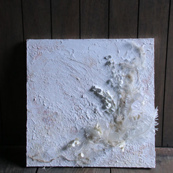 漆喰アートパネル*ボタニカル〜テクスチャーと植物で質感を楽しむ