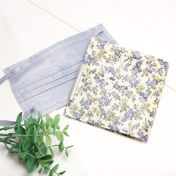 除菌用品使用可☆ 仮置きマスクケース リバティ ムーン モス【受注生産  