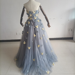 2色混色連衣裙 3D絲帶首飾，散發出燦爛的光芒 Princess Line 音樂會/音樂會 第6張的照片