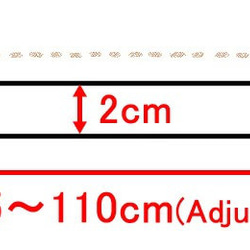 【2cm幅】長さが調節できるカメラストラップ/シンプルラインフラワーネイビー　80035-121 5枚目の画像