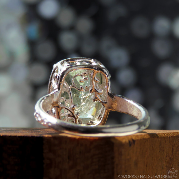 オレゴンサンストーン リング / square Oregon Sunstone Ring 6枚目の画像