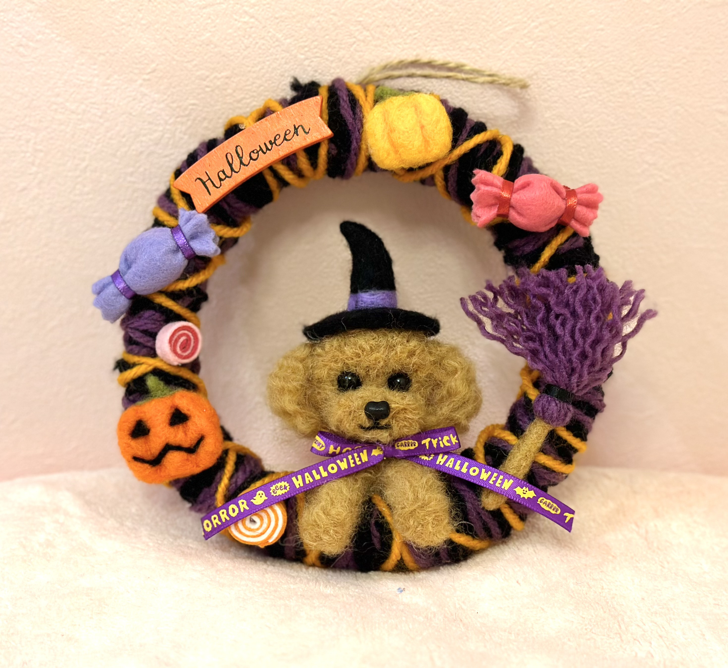 確認ページ⭐︎ ハロウィン 魔女 トイプードル 羊毛フェルト ⭐︎ うすかっ