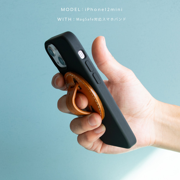 iPhone 13 / 12 シリーズ　MagSafe対応シリコンケース単品　ブラック　マグセーフ　SM009m 6枚目の画像