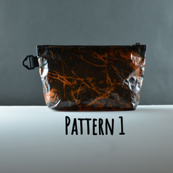 pattern1【オーダー可能】軽量＆防水生地　ポーチ　ダイニーマ　DCF pouch 1枚目の画像