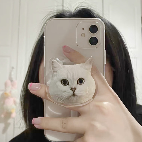 スマホグリップ・グリップトック 愛犬・愛猫 動物 犬 猫 うさぎ 鳥