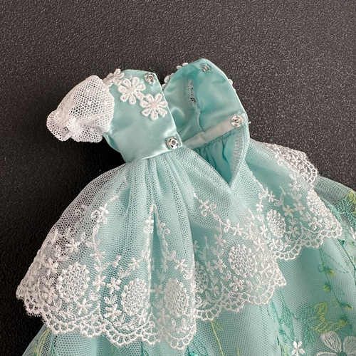 リカちゃん ブライス ドレス 4点セット ❀ マーガレットグリーン