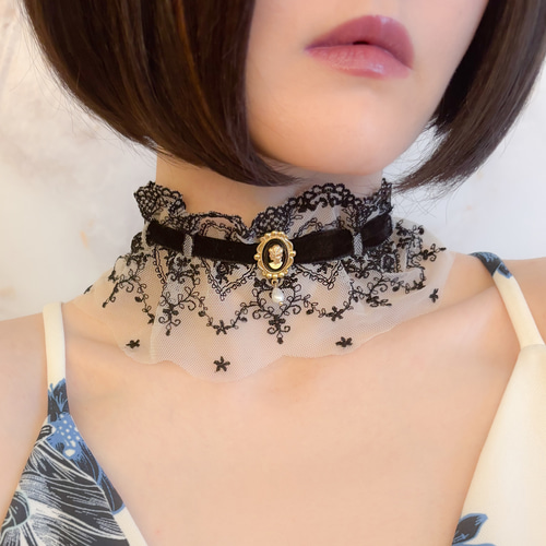 フロッキーチョーカーOP♡ チョーカー付きトップス – WEGO ONLINE STORE