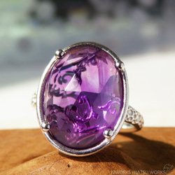 アメジスト リング / rose-cut Amethyst Ring 2枚目の画像