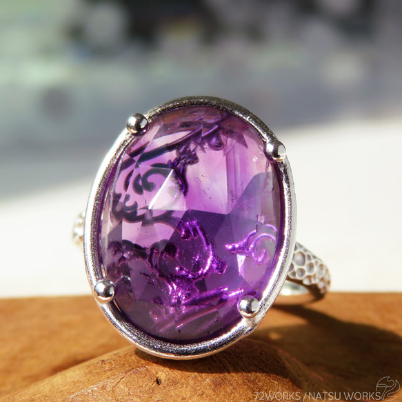 アメジスト リング / rose-cut Amethyst Ring 2枚目の画像