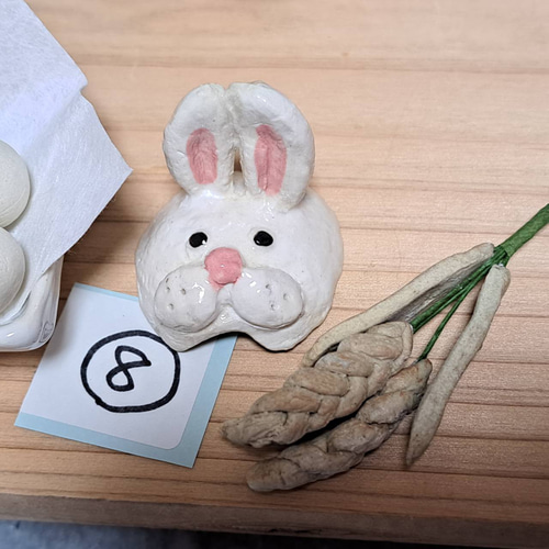 ⑧お月見小物 お着替え小鳥専用 お月見 うさぎ面 稲穂 月見団子 十五夜