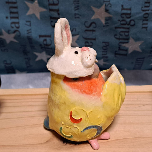 ⑧お月見小物 お着替え小鳥専用 お月見 うさぎ面 稲穂 月見団子 十五夜