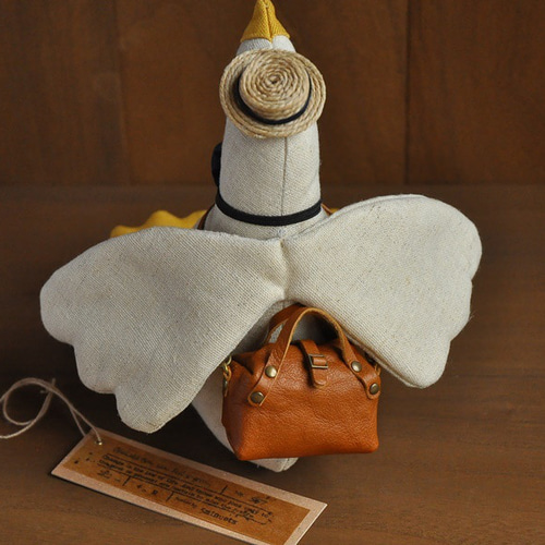 中古品 入手困難 モノコムサ × レベッカボンボン フレンチブルドッグぬいぐるみ 受注製作】おでかけボンさん” がちょう ぬいぐるみ ミニチュア
