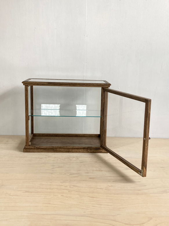 木製 卓上 ショーケース ガラスケース パンケース 3枚目の画像