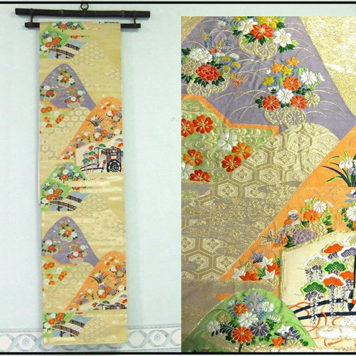 シルクタペストリー　シルク　壁掛　ウォールデコレーション　テーブルランナー gg-87-01.jpg