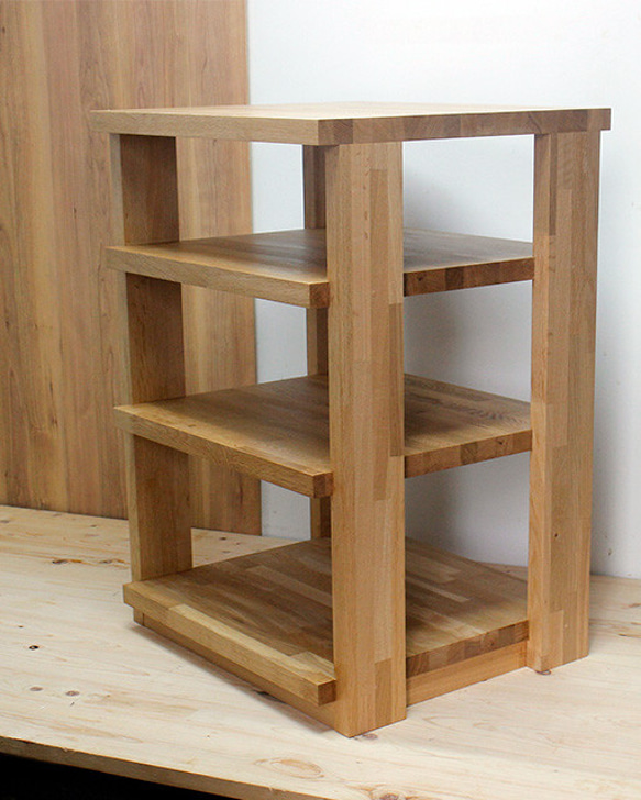 オーク材厚３０ｍｍ　オーディオラック　１Ｒ４-45ＨＫ 