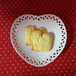 柴犬柄のジップ付きバッグに柴犬の形のクッキー詰め合わせ♪A(*^▽^*) 5枚目の画像