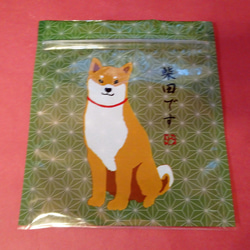 柴犬柄のジップ付きバッグに柴犬の形のクッキー詰め合わせ♪A(*^▽^*) 7枚目の画像