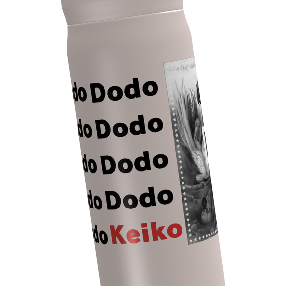 [Dodo] Dodo THERMOS 真空断熱ケータイマグ（ホワイト） 500ml　☆お名前も一緒にプリントできます☆ 5枚目の画像