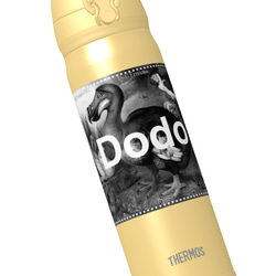 [Dodo] Dodo THERMOS 真空断熱ケータイマグ（イエロー） 500ml　☆お名前も一緒にプリントできます☆ 2枚目の画像