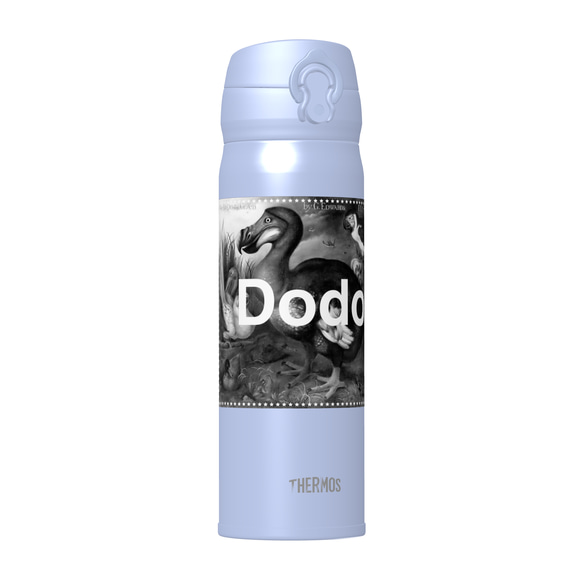 [Dodo] Dodo THERMOS 真空断熱ケータイマグ（ブルー） 500ml　☆お名前も一緒にプリントできます☆ 1枚目の画像