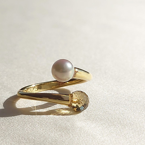 夏のジュエリーボックス《特別価格》 あこや真珠 と ビアクォーツ の 