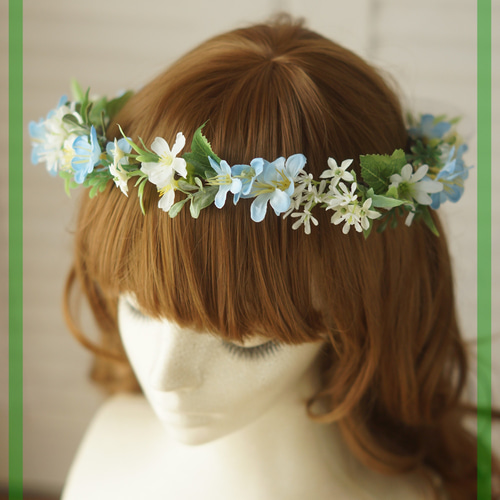 くみ様ご検討用＊花冠リボンイメージ Amazon | 花かんむり 花冠 小花 花かんむり リストレット 2点