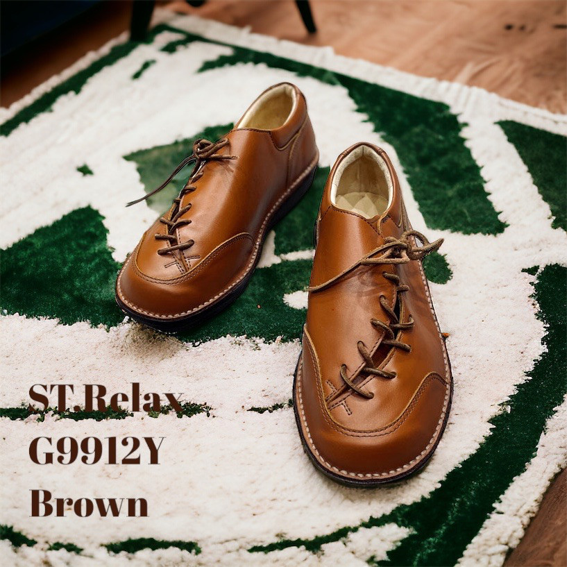 ◆体に優しいコンフォートシューズ／独創的なレースシューズ／メンズ／BLK／DBR／BR／G9912Y