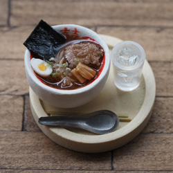 584 3種のラーメンセット⭐️ミニチュアフード ラーメン 味噌