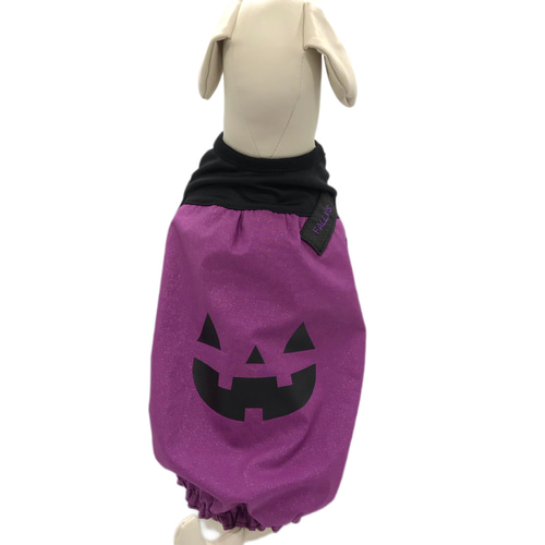 犬服ハンドメイド✨ハロウィン✨ 大型犬 ハロウィン 犬服 ペット服 コスプレ パンプキン タンク 紫