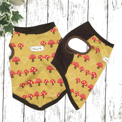 犬服 ニット きのこ ペット服 秋 冬 服 イタグレ フレブル ダックス