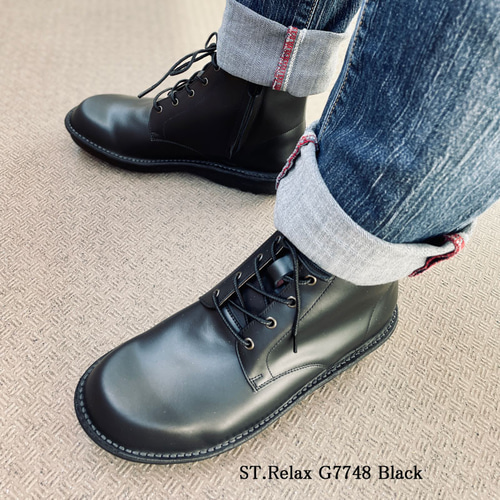 ◇St.Relax◇宮城興業製/コンフォートレースアップブーツ ◇St.Relax◇宮城興業製/コンフォートレースアップブーツ
