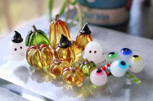 ガラスのハロウィン ミニチュアサイズの置き飾り② その他