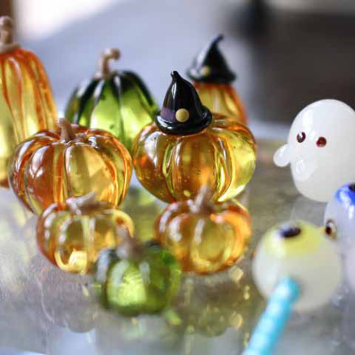 ガラス細工 新品 クリスマス ツリー ハロウィン ダルマ ひなまつり