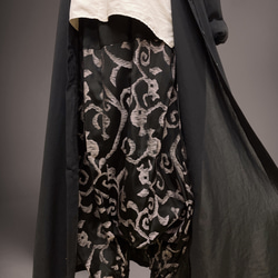 上質 サルエルパンツ 着物リメイク フリーサイズ ウエスト調整 W５０～１００cm 和装 着物 男女兼用 和楽器演奏 和 14枚目の画像