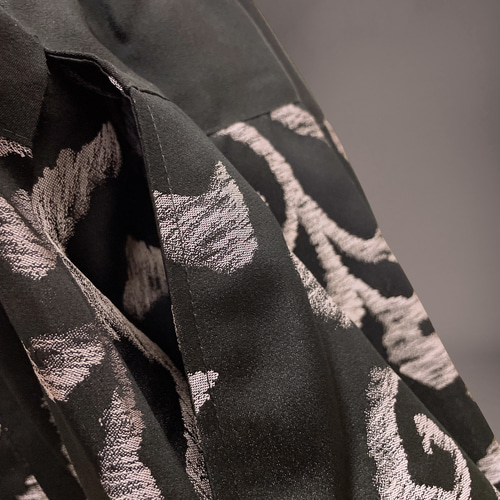 上質 サルエルパンツ 着物リメイク フリーサイズ ウエスト調整 W50