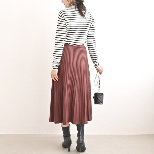 美品　大きいサイズ46 トゥービーシック　ウエストゴム　ニットフレアスカート TO BE CHIC - トゥービーシック ニットスカート ボトムス フレア