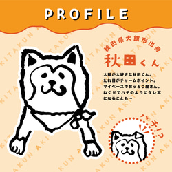 秋田犬の秋田くんのカードケース 5枚目の画像