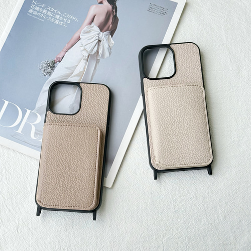 バイカラー ミニ財布 iphone 16 15 14 13 12 11 ケース カード